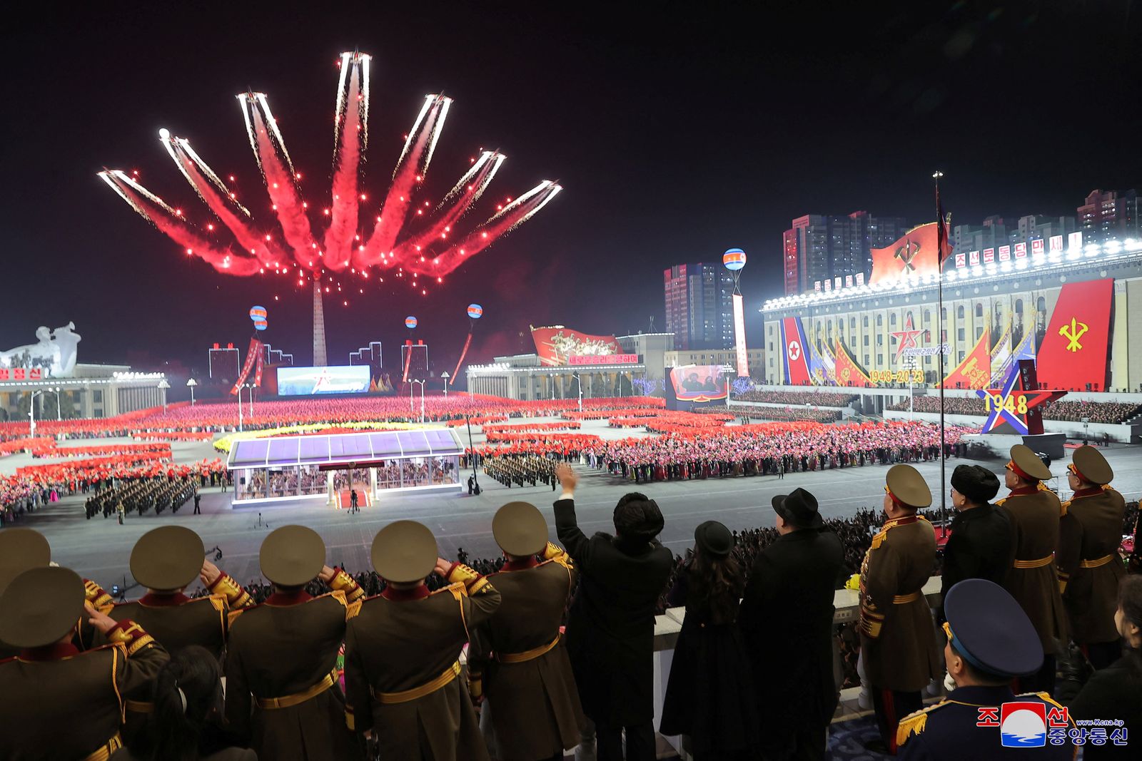 Military parade to mark the founding anniversary of North Korea's army, at Kim Il Sung Square in Pyongyang - via REUTERS