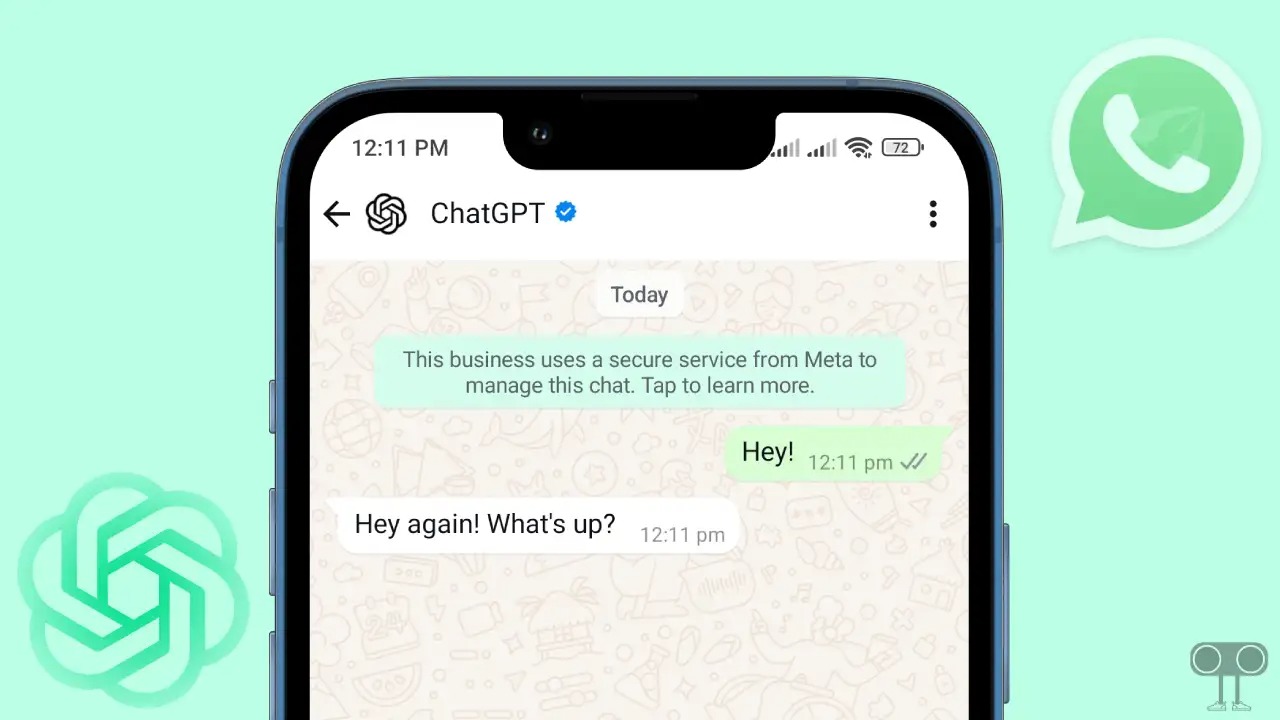 روبوت الدردشة ChatGPT على منصة واتساب للتراسل الفوري
