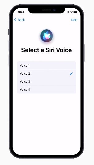 خيارات متعددة لصوت مساعد أبل الذكي Siri مع تحديث iOS 14.5 - أبل