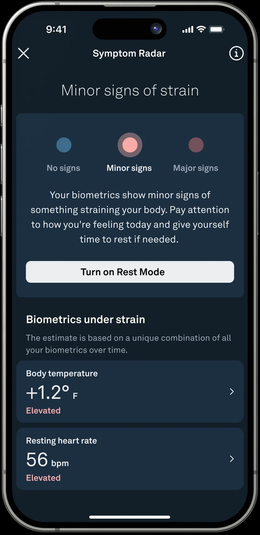 ميزة Symptom Radar الجديدة من خواتم أورا