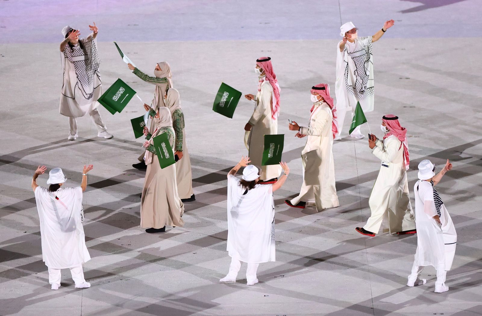 الوفد السعودي المشارك في الألعاب الأولمبية - REUTERS