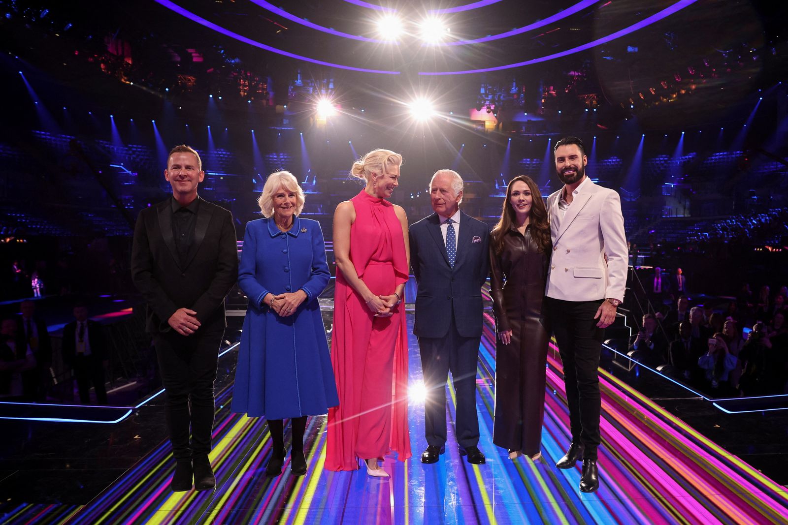 Britain's King Charles and Camilla, Queen Consort visit Eurovision song contest venue in Liverpool - REUTERS