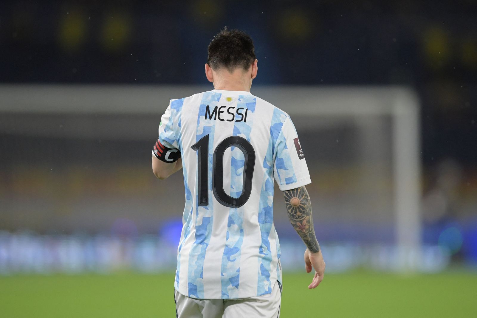 Argentina's Lionel Messi is seen during the South American qualification football match for the FIFA World Cup Qatar 2022 between Colombia and Argentina at the Roberto Melendez Metropolitan Stadium in Barranquilla, Colombia, on June 8, 2021. (Photo by Raul ARBOLEDA / AFP) - AFP