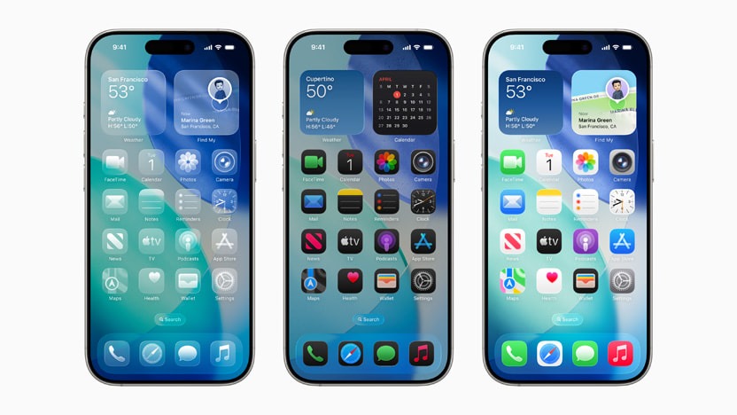 واجهة Liquid Glass الجديدة من ندام تشغيل هواتف آيفون iOS 26 الجديد