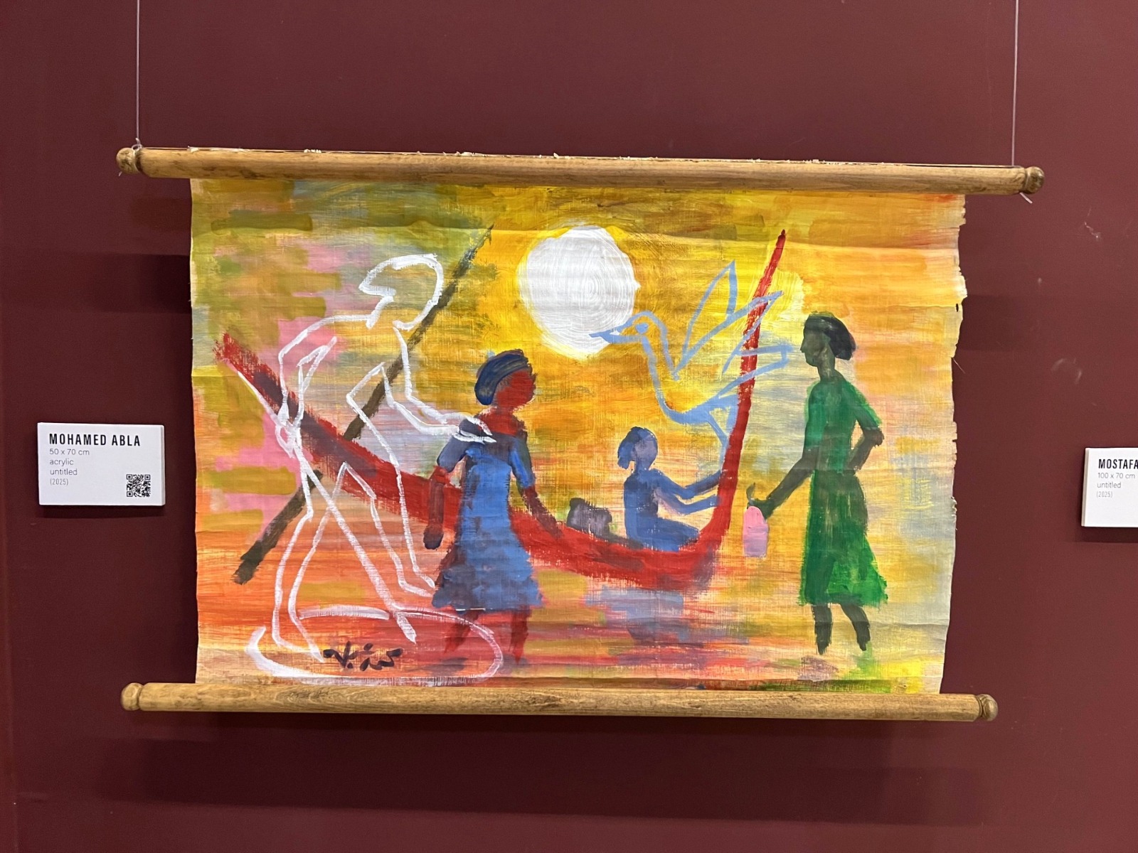 عمل فني في المعرض