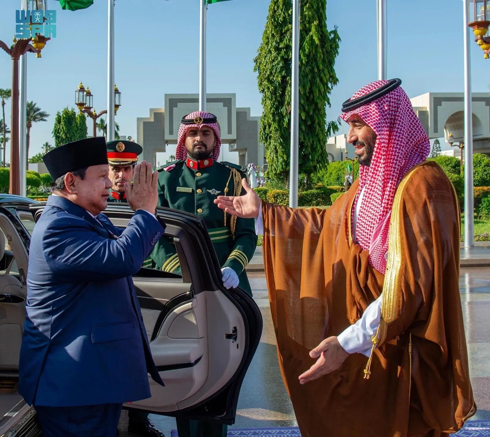 ولي العهد السعودي الأمير محمد بن سلمان يستقبل رئيس إندونيسيا برابوو سوبيانتو في قصر السلام بمدينة جدة- 2 يوليو 2025