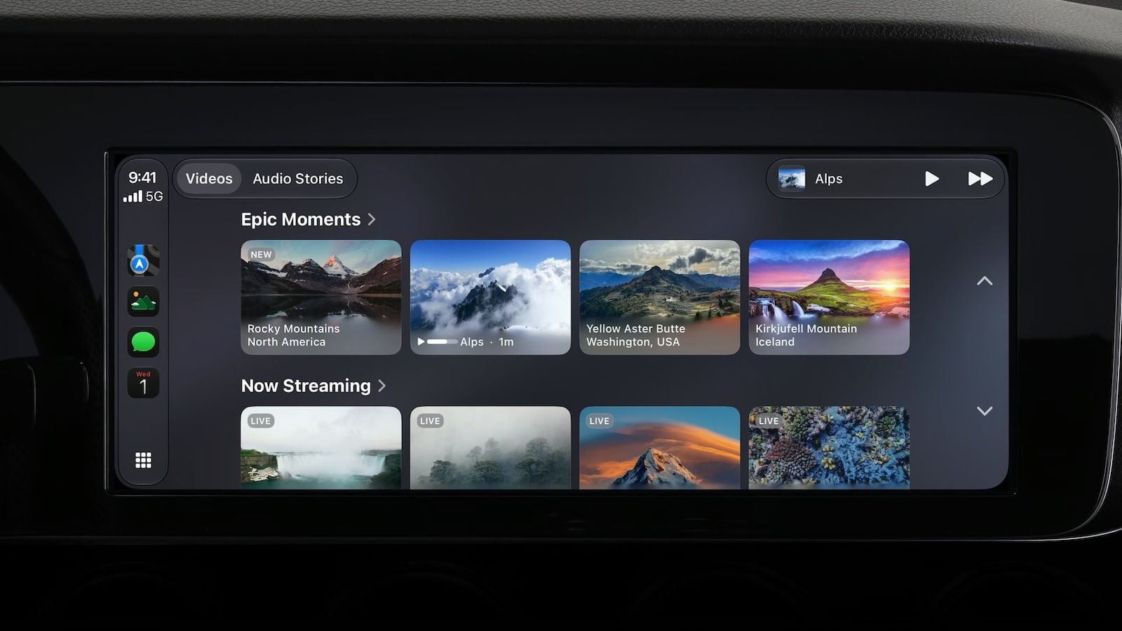 تحديث iOS 27 يقدم ميزة تشغيل تطبيقات الفيديو على خدمة CarPlay داخل السيارات - Apple