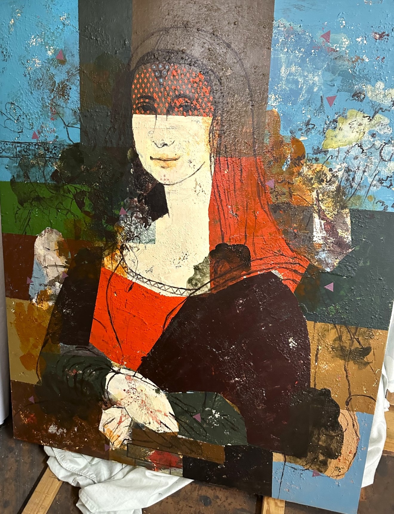 موناليزا العراق من أعمال الفنان حنوش