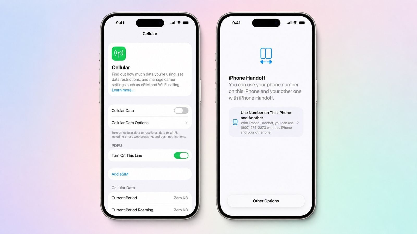 تحديث iOS 27 يقدم ميزة iPhone Handoff لاستخدام نفس خط الهاتف على جهازين آيفون - Apple