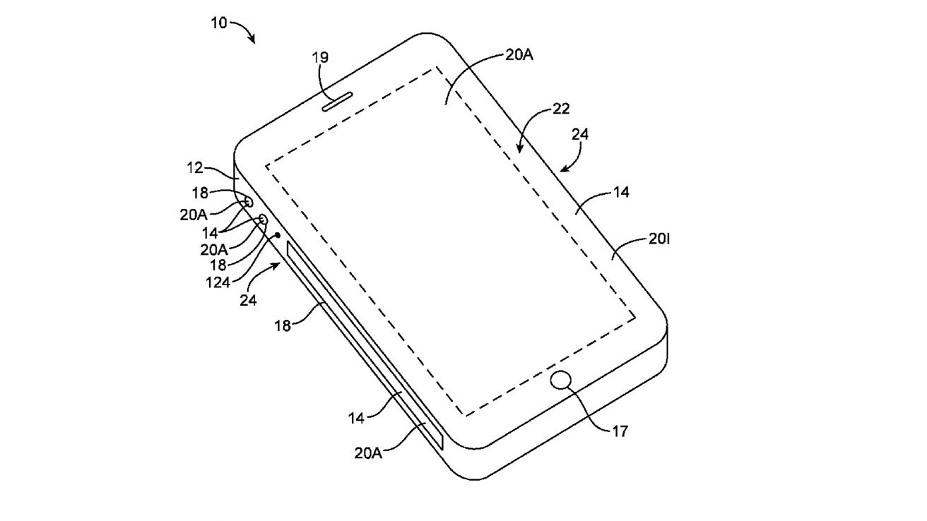 براءة اختراع من أبل تتيح تقديم تصميم جديد لهواتف آيفون يعتمد على شاشات جانبية