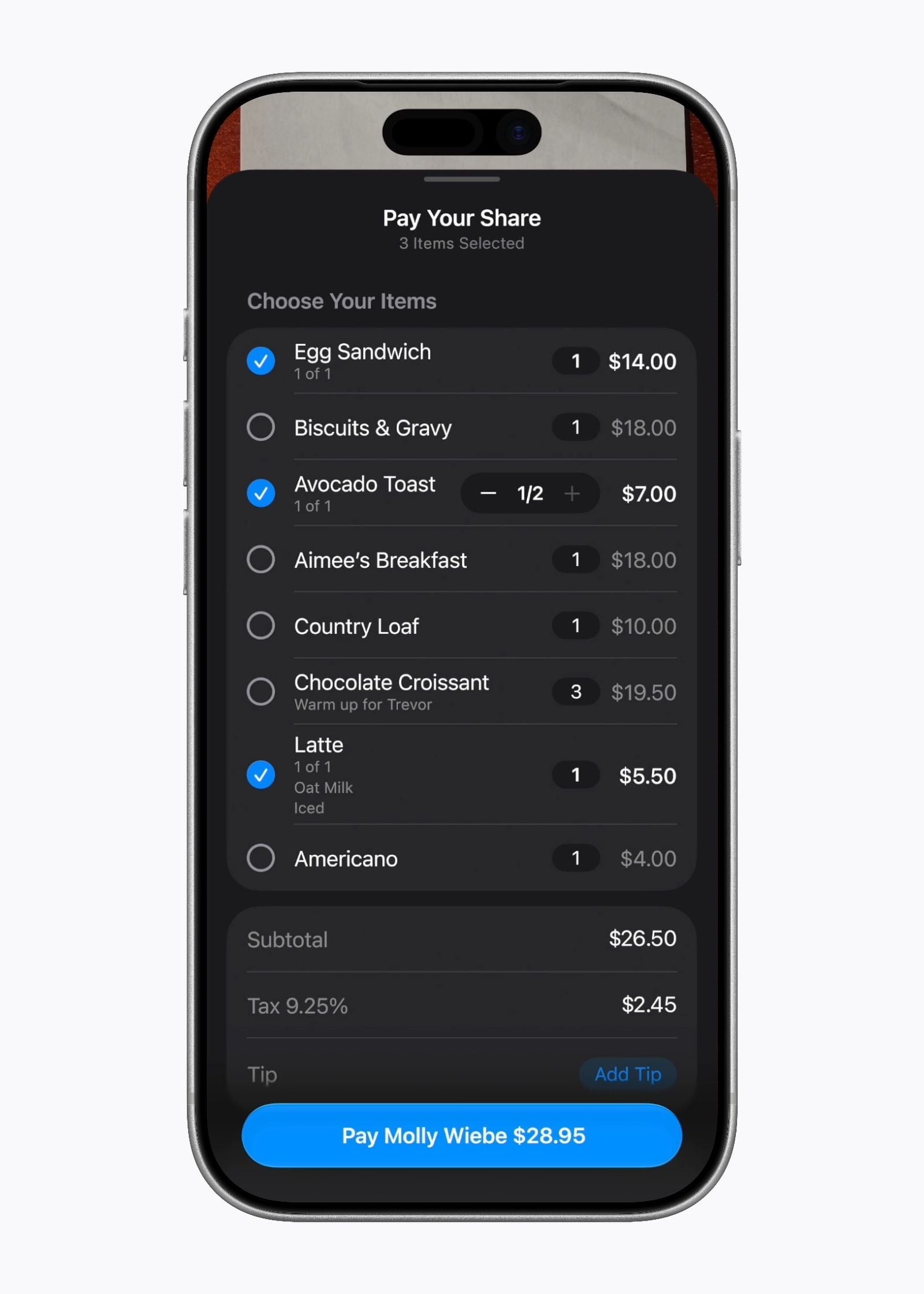 تحديث iOS 27 يقدم ميزة Apple Cash Split لتقاسم فواتير الطعام - Apple