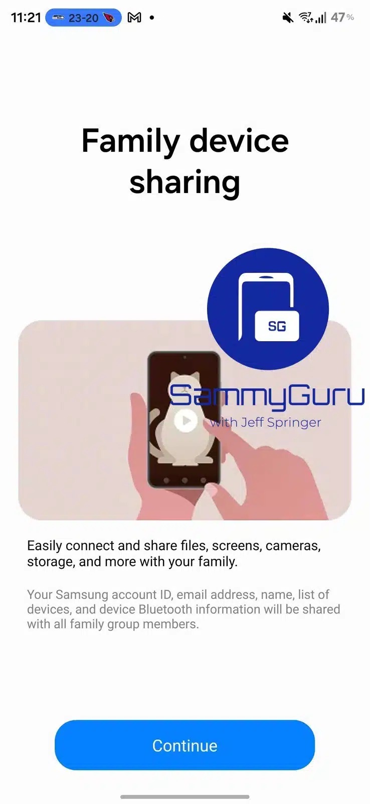 ميزة Family Device Sharing التجريبية من سامسونج