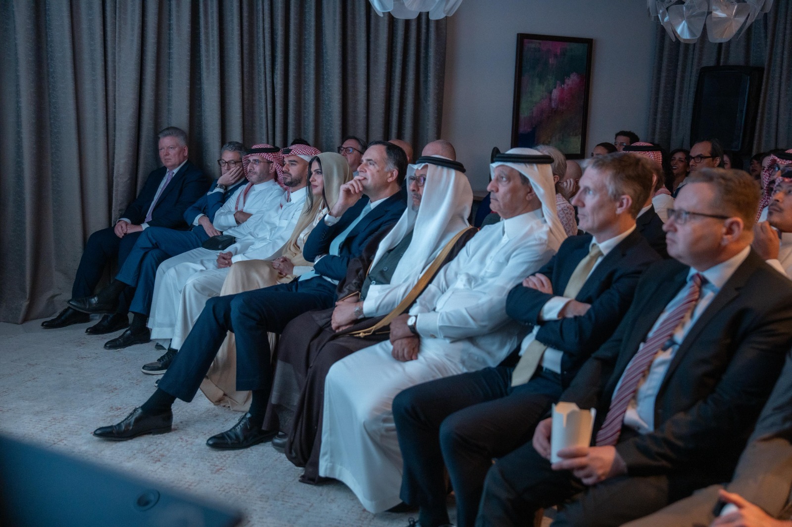 جانب من العرض الخاص للفيلم الوثائقي Rewriting Arab News