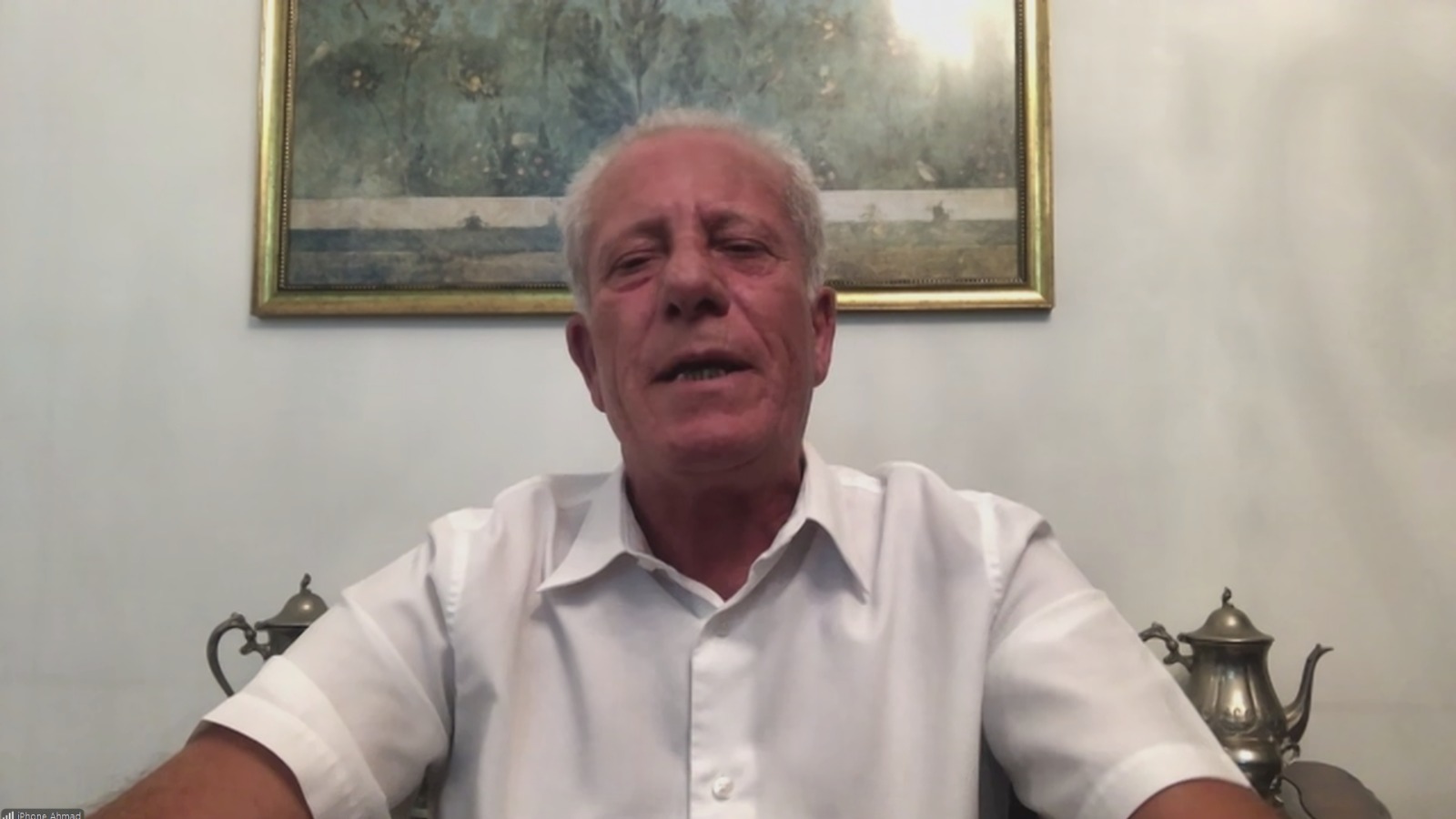 أحمد الديك المستشار السياسي لوزير الخارجية الفلسطيني في لقاء مع 