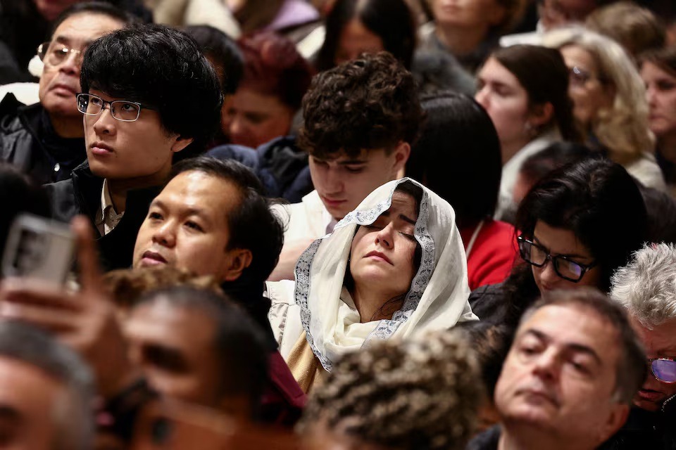 جانب من قداس عيد الميلاد في كاتدرائية القديس بطرس، الفاتيكان، 25 ديسمبر 2025