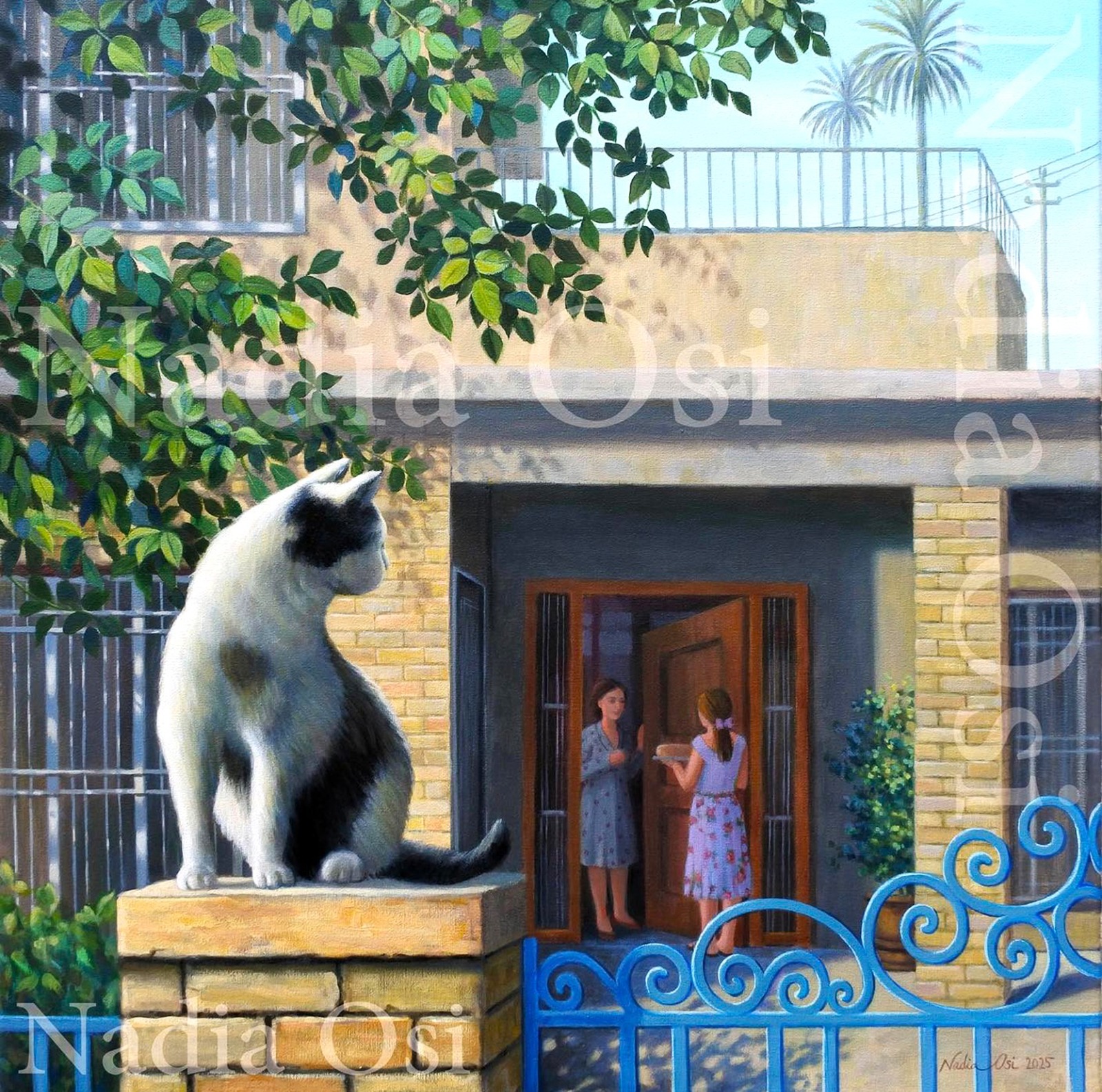 لوحة للفنانة أوسي