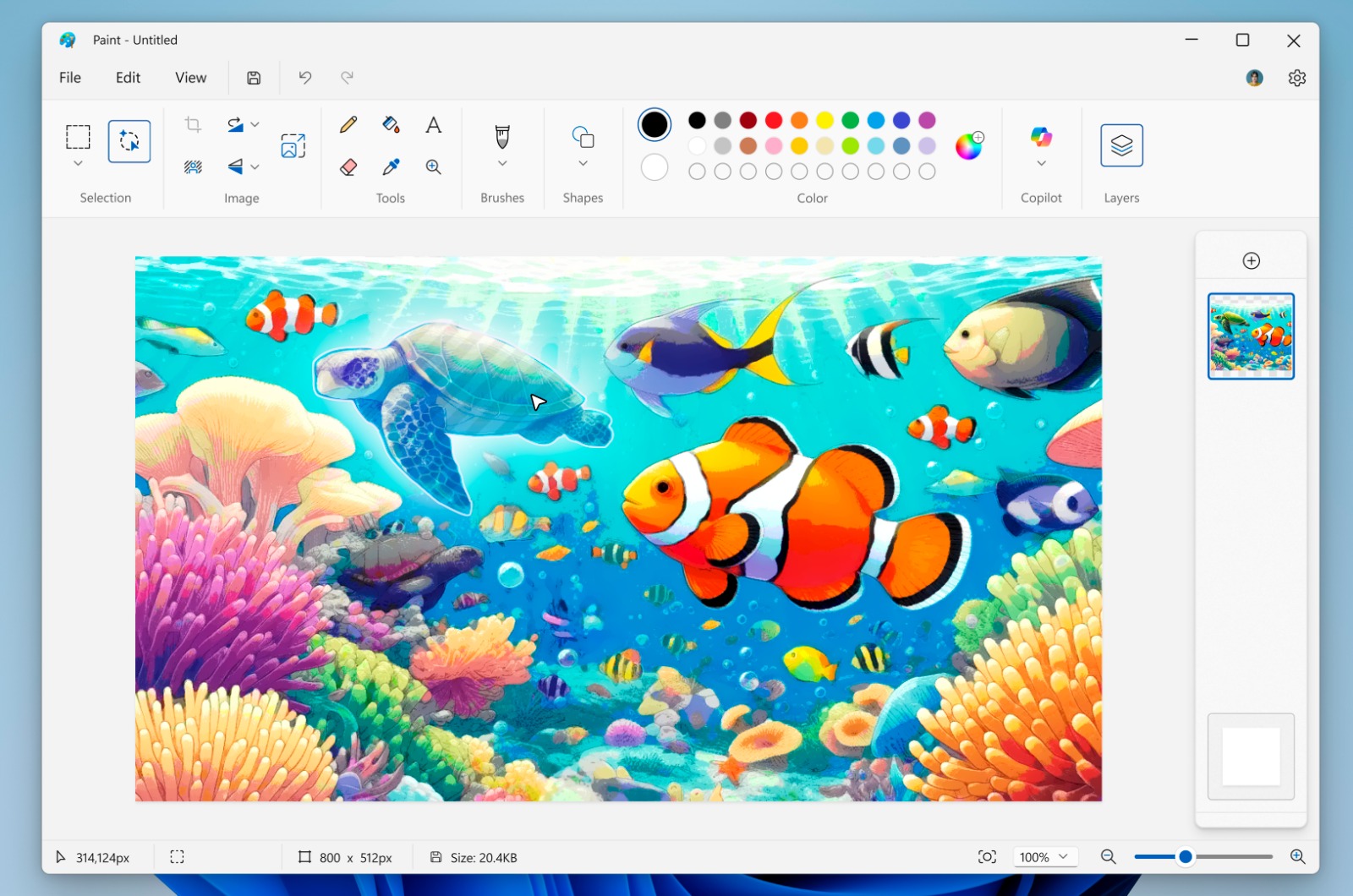مايكروسوفت تضيف ميزة لتسهيل اختيار العناصر في الصور Object Selection داخل تطبيق Paint للصور