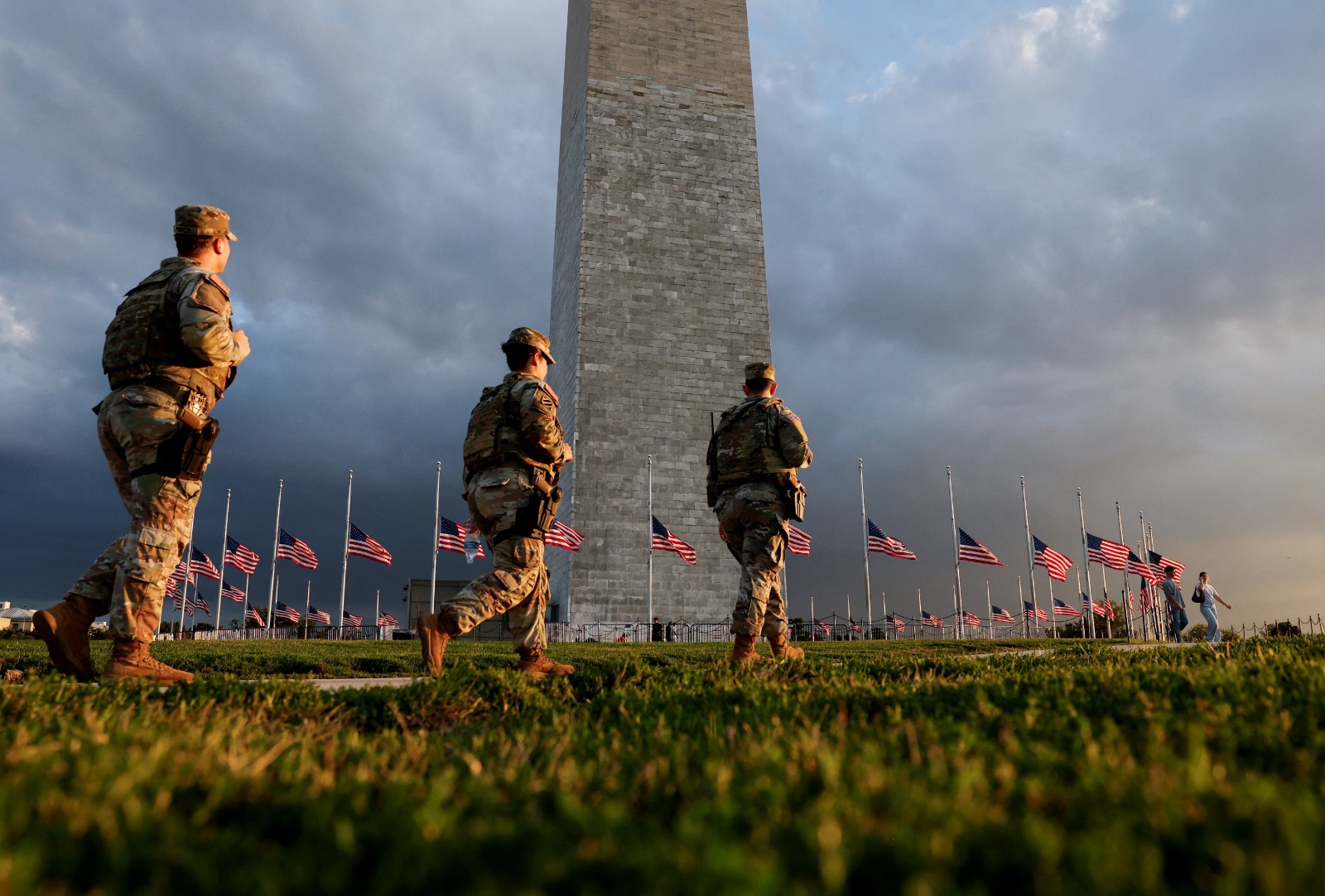 أفراد من الحرس الوطني الأميركي بدوريات في شوارع واشنطن العاصمة. 12 سبتمبر 2025