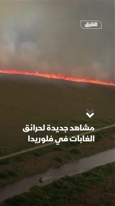 مشاهد جديدة لحرائق الغابات في فلوريدا
