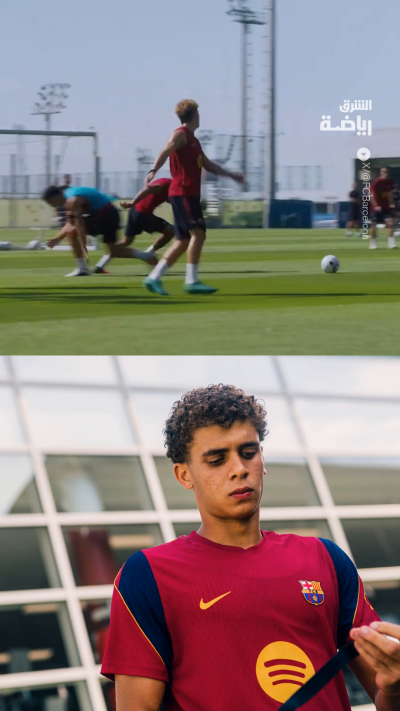 مراوغة رائعة من حمزة عبد الكريم في تدريبات برشلونة 🔵🔴