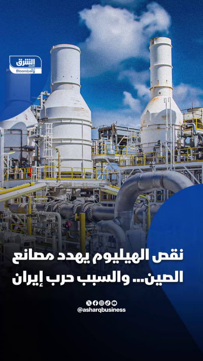 نقص الهيليوم يهدد مصانع الصين والسبب حرب إيران
