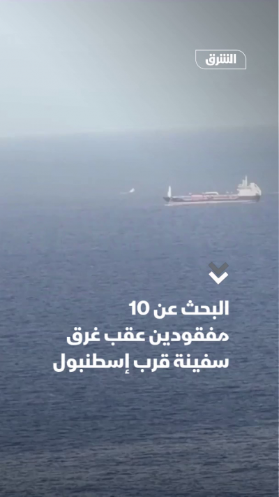 البحث عن 10 مفقودين عقب غرق سفينة قرب إسطنبول