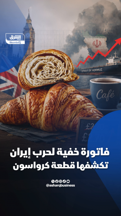 قطعة كرواسون في أحد مقاهي لندن الفاتورة الخفية لحرب إيران